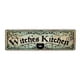 thumbnail image 1 of 1pc Funny Witches Kitchen Metal Sign - Perfect Halloween Decoration for Living Room, Office, Kitchen, and Bathroom - 4x16 Inches, 1 of 5