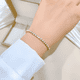 thumbnail image 3 of Pulsera de titanio ajustable cristales galvanizado mujer, 3 of 3