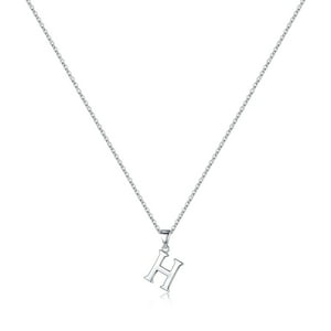 Collar Heshpaws S925 Sterling Silver Inicial Personalizada Mujer