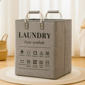 Genérico - Cesta Canasto Para Ropa Sucia Diseño Deluxe Gris