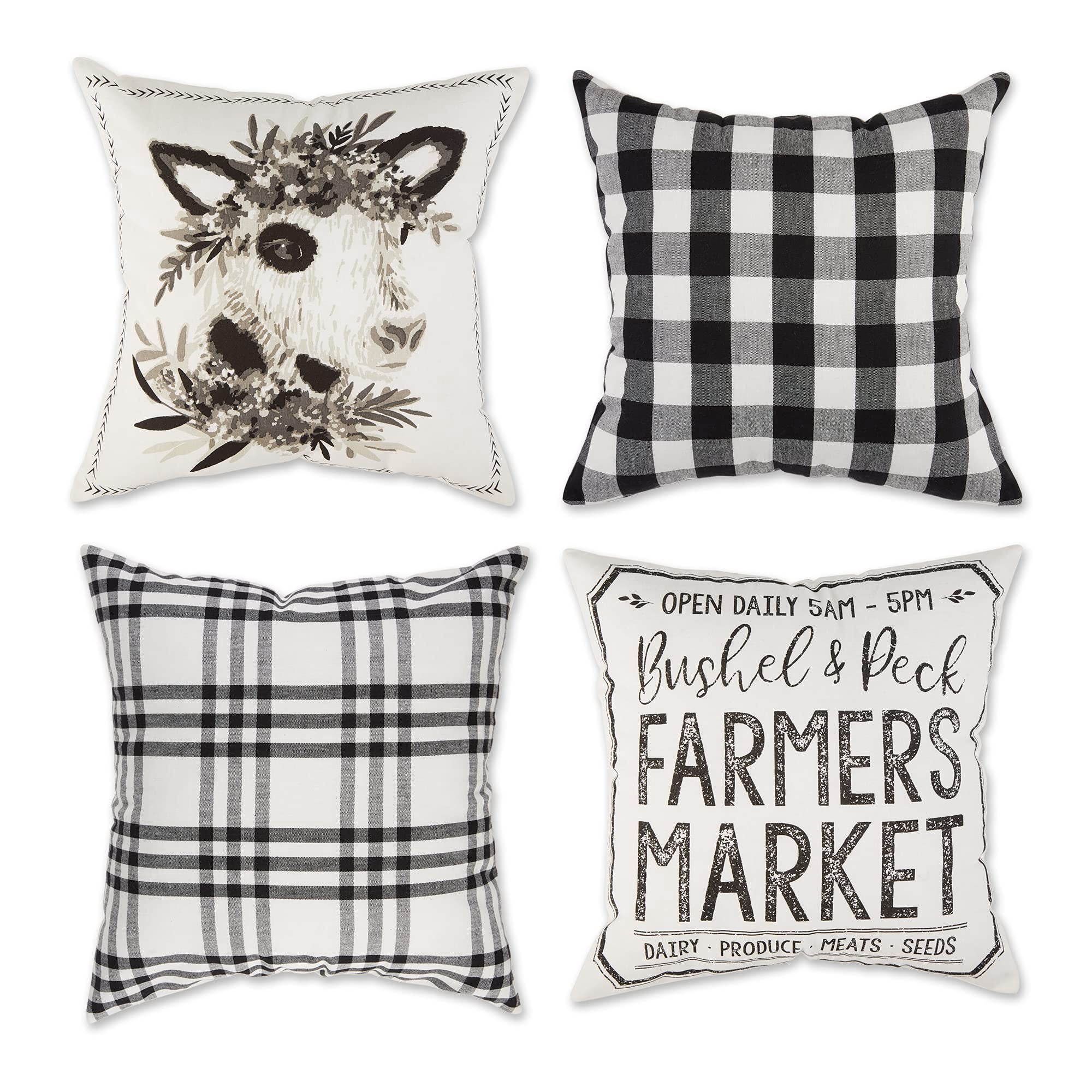 Fundas Para Cojines Decorativos Dii 46x46 Cm De Algodón, Set De 4