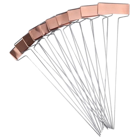 Ioensy - 10 Etiquetas De Plantas De Cobre, Etiquetas De Etiquetas De Plantas Para Huerto, Invernadero, Hogar