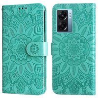 Funda Tipo Cartera Foxdock Para Oneplus Nord N20 Se 4G , Diseño Girasol En Relieve, Cuero Pu, Cierre Magnético, Soporte Y Tarjetero