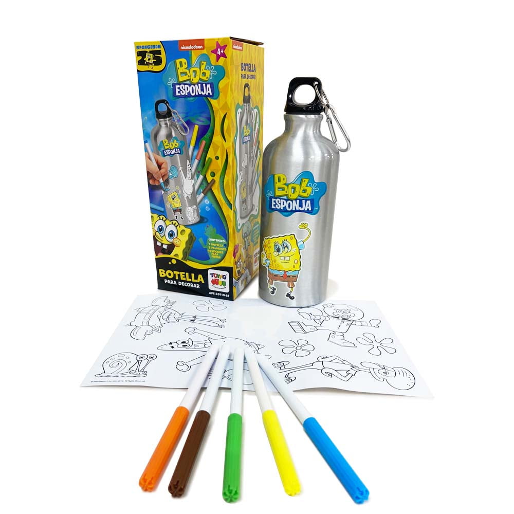 Toyng - Botella Para Pintar - Bob Esponja