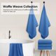 thumbnail image 5 of Juego de 4 toallas HOMEXCEL 30x60 cm Azul tipo waffle, 5 of 7