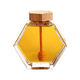 thumbnail image 4 of Tarro de miel hexagonal con cucharón, recipiente de vidrio resistente al calor para la cocina del hogar., 4 of 5