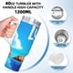thumbnail image 5 of Luca Vaso aislado de acero inoxidable con asa, diseño temático, regalo para familia, amigos y fans; incluye pajita y encaja en el portavasos estándar, 40 oz, 5 of 6
