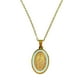 thumbnail image 1 of Colgante Medalla Virgen María Nácar Chapada En Oro 18k Amor, 1 of 3