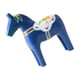 thumbnail image 4 of Adorno De Caballo De Dala De Madera, Pintura A Color Para Coleccionar, Decoración Del Hogar, Recuerdo Azul, 4 of 5
