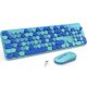 thumbnail image 1 of Teclado y ratón inalámbricos LIZRROT de tamaño completo, azul, 1 of 8
