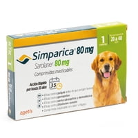 Zoetis - Simparica 80 Mg (20.1 - 40 Kg) X 1 Comp