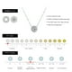 thumbnail image 3 of Collar HESHPAWS AnuClub Moissanite Redondo 6mm Plata 925, 3 of 3