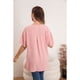 thumbnail image 3 of Blusa Mujer Manga Corta Algodón Botones Bolsillos 037, 3 of 3