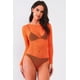 thumbnail image 1 of Body Sexy de Malla Fina Transparente con Cuello Redondo y Manga Larga, 1 of 9