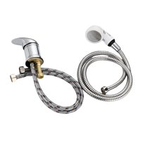 Magideal - Grifo Duradero Para Salón De Agua Fría Y Caliente, Accesorios De Baño, Aleación De Zinc Con Tubo De Entrada, Unidades De Retrolavado, Cabezal De Ducha Estilo D