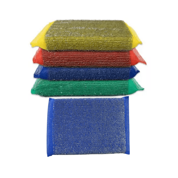 Pack 5 Esponjas de Acero para parrilla y limpieza dificil