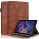 thumbnail image 1 of Funda con relieve del Árbol de la Vida para tablet Samsung Galaxy Tab A9 Plus con soporte, ranuras para tarjetas y soporte para lápiz óptico. Marrón, 1 of 6