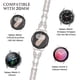thumbnail image 3 of Correa de reloj G-ficu de metal con forma de mariposa de 20 mm para Samsung Galaxy, 3 of 6