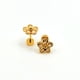 thumbnail image 1 of Aros de Flor de 8 mm con Circones de Plata 925 enchapados en Oro 18k, 1 of 2