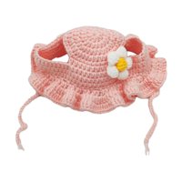 Ioensy - Adorable Sombrero De Gato, Accesorio De Disfraz De Fiesta, Sombrero De Invierno Para Mascotas, Para Gatos, Cachorros, Fiesta, Rosa, S