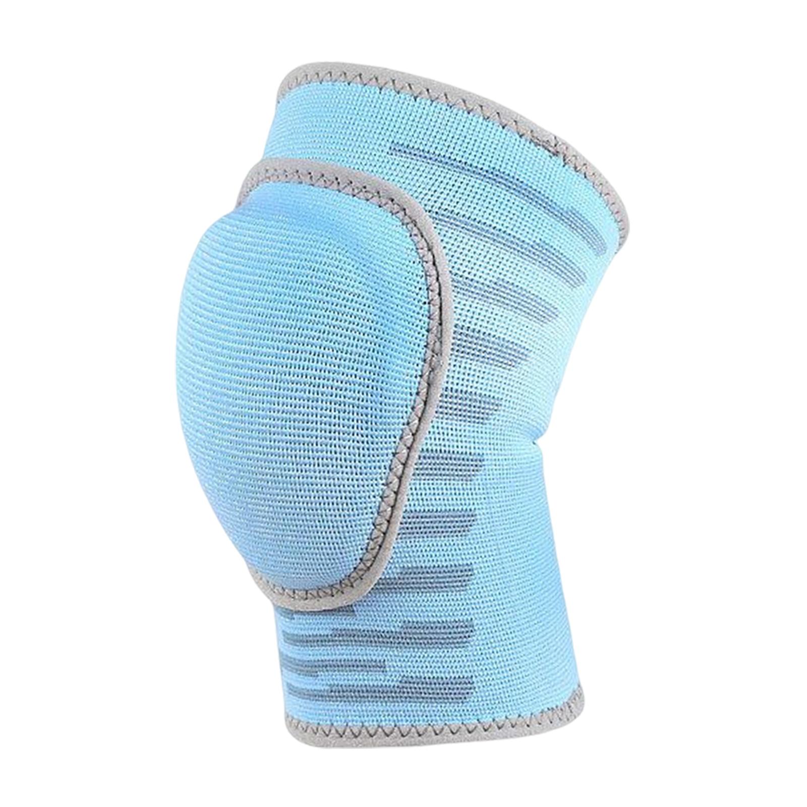 Magideal - Rodillera Para Niños, Esponja Gruesa, Suave, Transpirable, Anticolisión, Soporte Elástico Flexible Para Para , Deportes, Voleibol, Patina , Azul