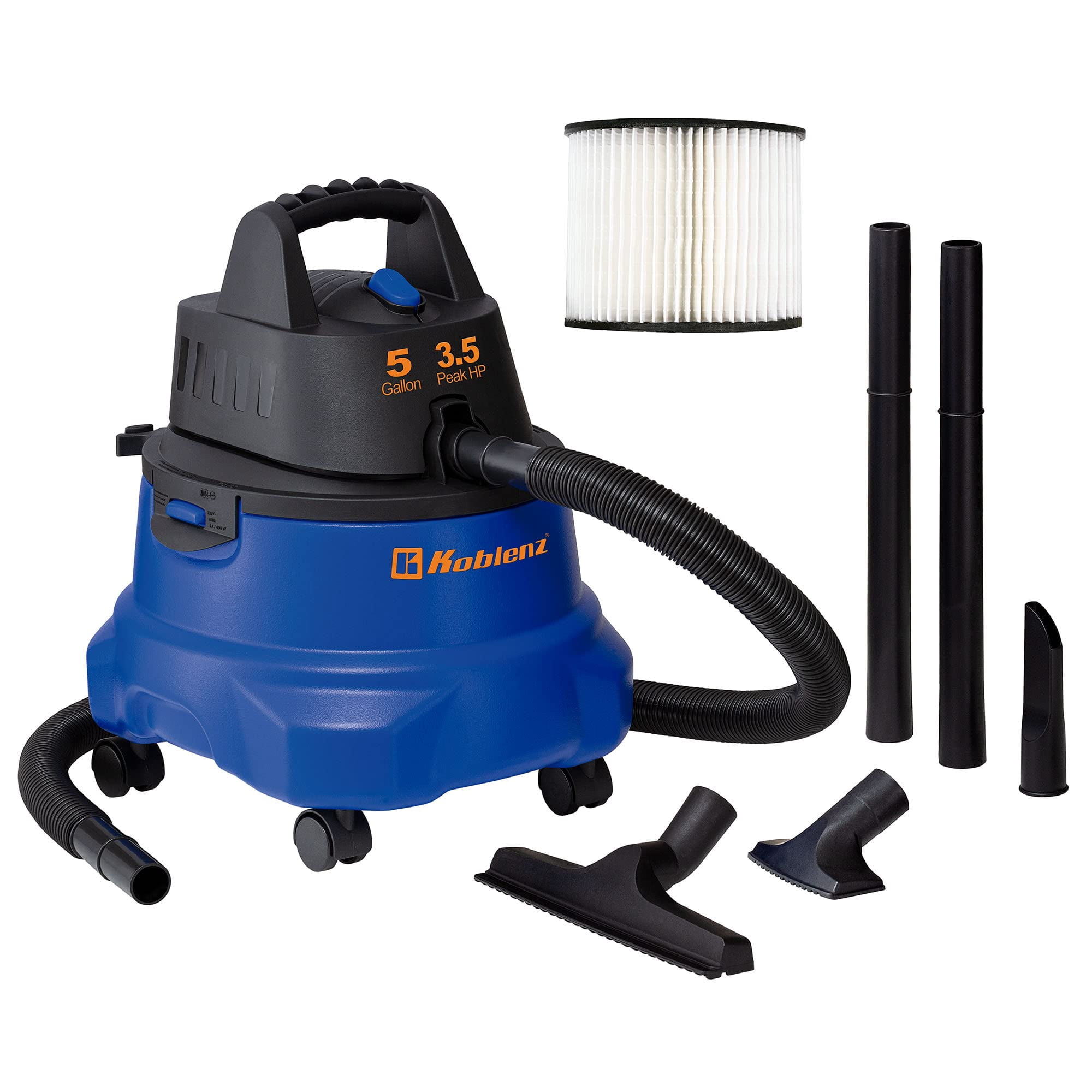 Aspiradora En Seco Y Húmedo Koblenz 18.9 Litros 3.5 Hp Con Soplador