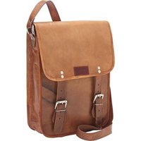 Cartera Bandolera Crossbody Messenger Sharo Cuero Marrón