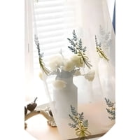 Genérico - Juego De Visillos Florales 140X230 Cm 2 Paños