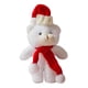 thumbnail image 1 of Adorno De Oso De Peluche Coleccionable, Muñeco De Oso De Peluche Para Niños, Niñas Y Niños, Oso Blanco, Bufanda Roja, 1 of 3