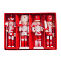 Genérico - Set De Mini Cascanueces Navideños Figuras Soldado Decorativas