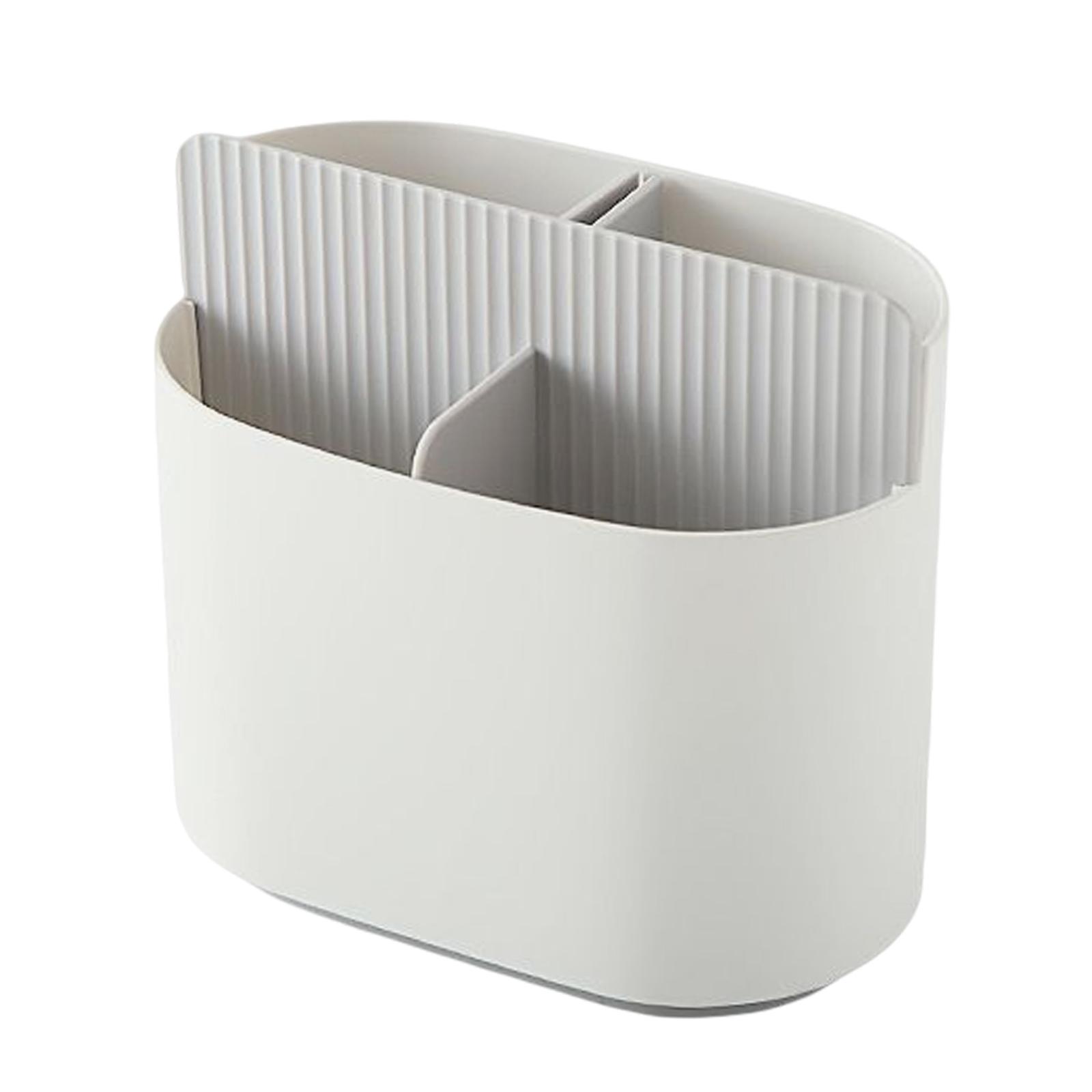 Bothyi - Soporte De Almacenamiento Para Palillos, Escurridor De Cubiertos Para Encimera De Cocina, Cubiertos, Gris