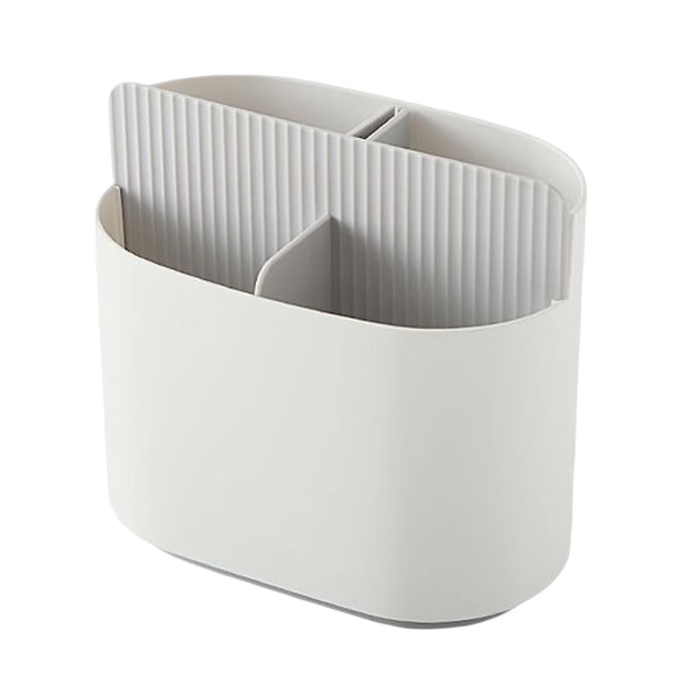 Soporte De Almacenamiento Para Palillos, Escurridor De Cubiertos Para Encimera De Cocina, Cubiertos, Gris