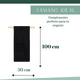thumbnail image 3 of Pack 3 Toallas Algodón Negras Peluquería Barbería Hotel 50x100 cm, 3 of 3