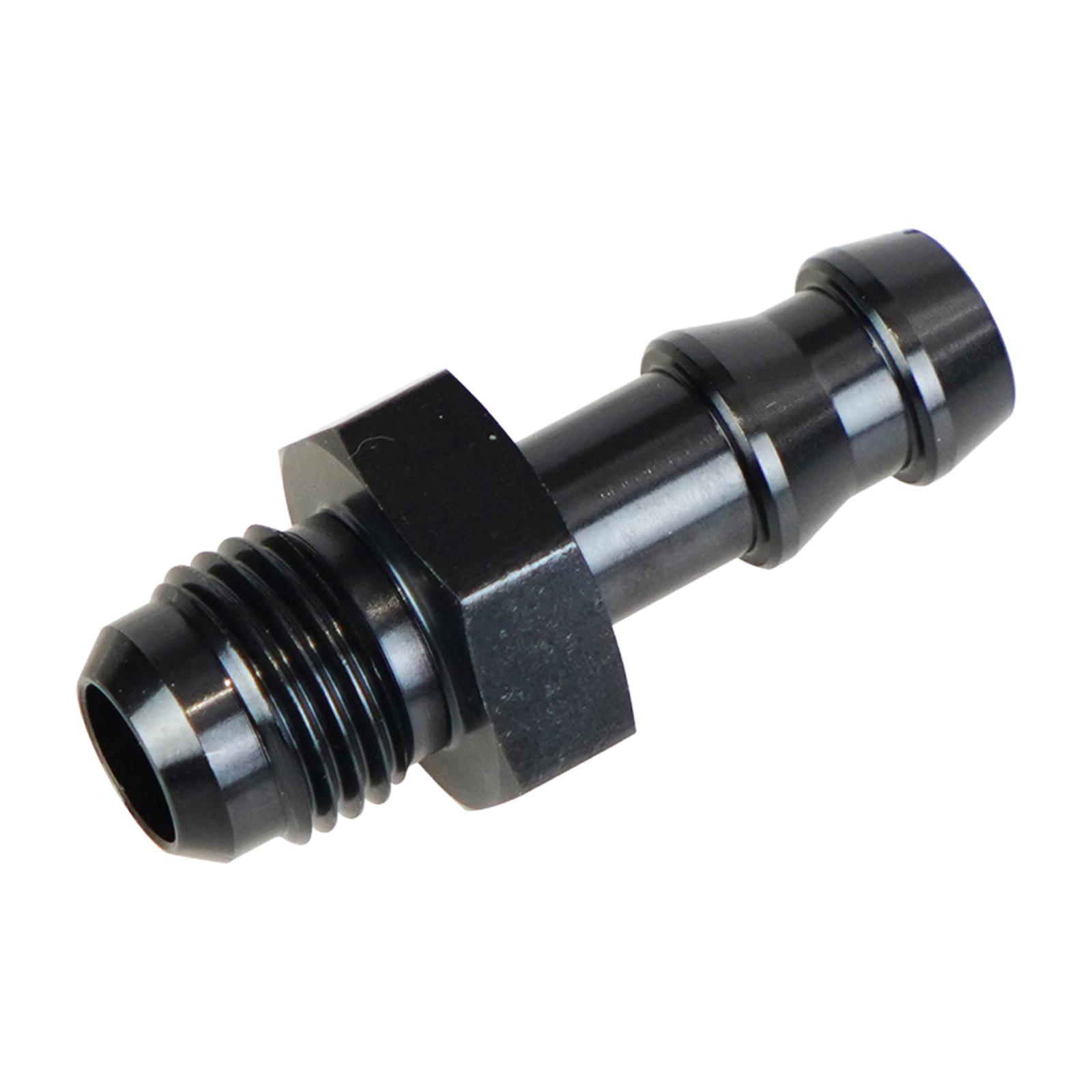 Ioensy - Conexión De Manguera De Línea De Combustible 6An A 3/8 6An Macho A Conector De Púas De 3/8 Pulgadas