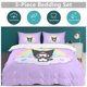 thumbnail image 5 of Kuromi And My Melody Duvet Cover Set 3-Piece Bedding Set Soft Warm And Comfortable Soft Bed Set for Bedroom All Season, 5 of 5