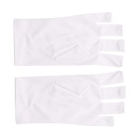Ioensy - 2 Guantes Anti Uv Sin Dedos, Guantes De Protección Uv Para Manicura En Gel Para Decoración De Uñas, Cortos
