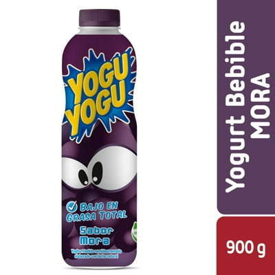 Yoghurt Batido Mora Botella 900 G Yogu Yogu