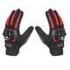 thumbnail image 4 of Guantes Moto Protección Pantalla Táctil Para Motocross Ciclismo Camping Rojo XL, 4 of 5