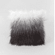 thumbnail image 2 of Fundas de cojín peluditas 45x45 cm color gris con blanco, 2 of 2
