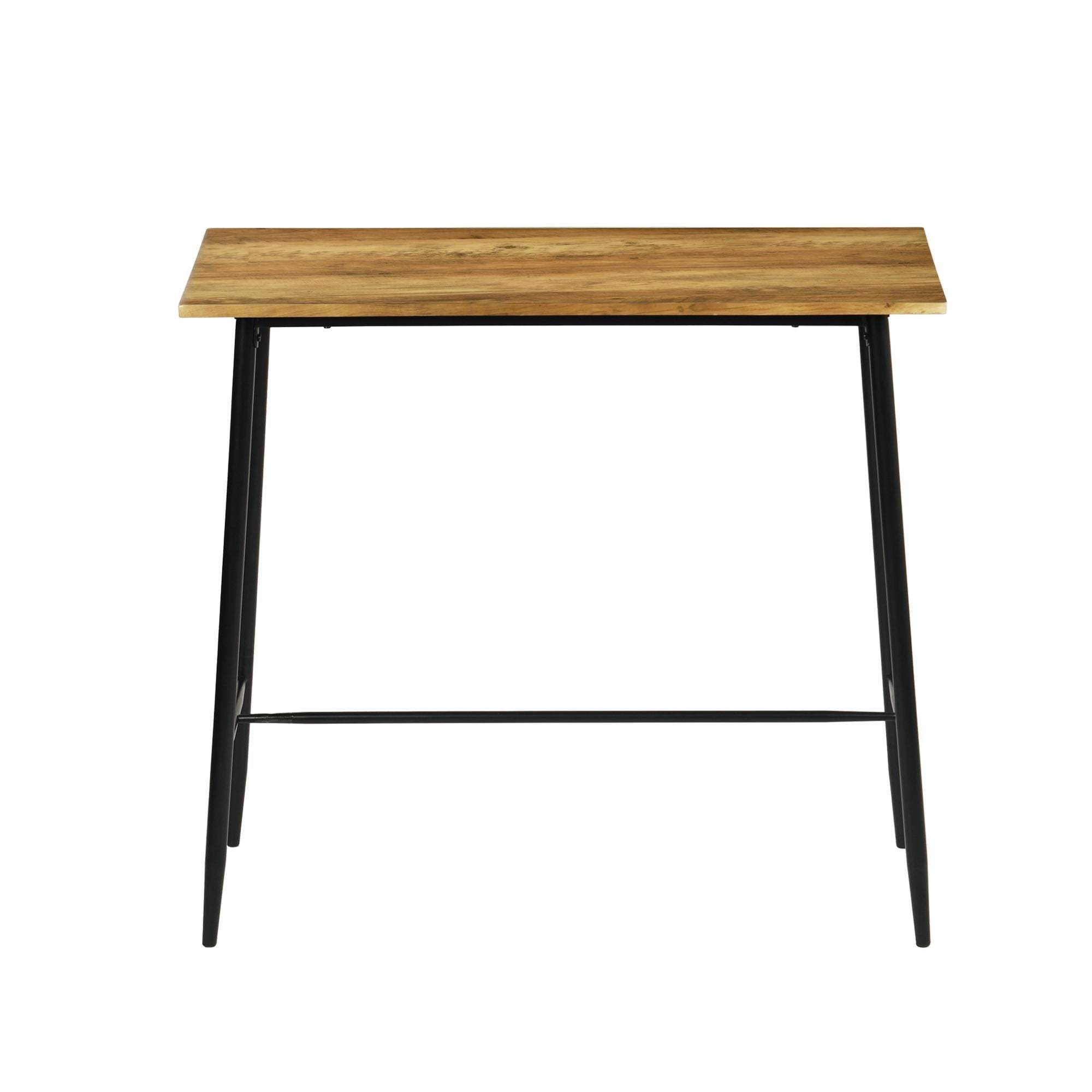 Mainstays - Mesa Bar Rum 110x48x100 Cm Negro - Natural