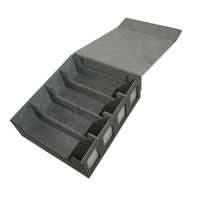Magideal - Caja De Almacenamiento Para Tarjetas, Soporte De Protección Para Tarjetas, Accesorios De Regalo Multifuncionales, Estuche Para Barajas De Cartas, Caja Para Barajas De Baloncesto, Cartas Negro