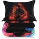 thumbnail image 2 of 3Pcs- Bedding -Set Cu-te Anime-e Bed Set Bre-athable Duv-et Cover Set -for Kids Te-en Adult with 1 Quilt- Cover 2 Pillow Shams Twi-n Size - 6-8x90 inches, 2 of 5