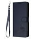 thumbnail image 1 of Funda tipo cartera FOXDOCK para OPPO Reno 11 5G con soporte, ranuras, RFID, diseño de gato, 1 of 5