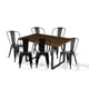 thumbnail image 1 of Comedor Industrial 140x90 + 6 Sillas Tolix Negras, 1 of 4