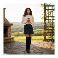 Genérico - Polainas Calentadores Juvenil Escolar Y Uso Diario 100% Lana