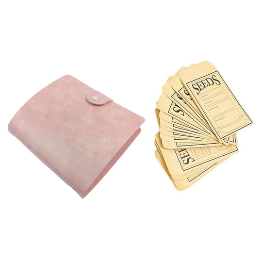 Fiocias - Carpeta Organizadora De Semillas, Bolsas De Muestras Para Guardar Semillas Y Flores, Color Rosa