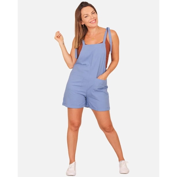Enterito Premium Lino Jardinera Short Primavera Mujer 240