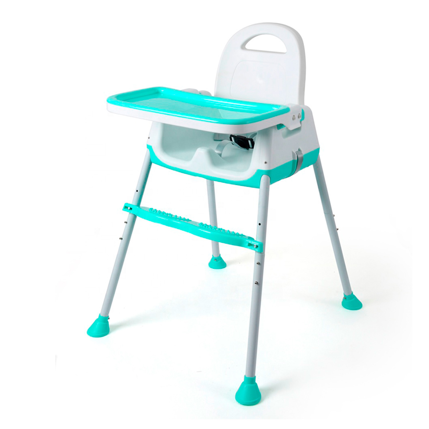 Mundo Online - Silla Comer Bebe Altura Regulable Easy Travel Turquesa