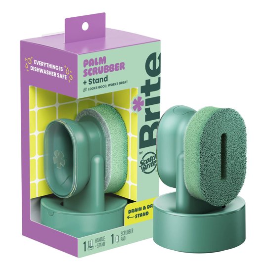 Scotch-brite - Esponja Palm Scrubber Brite Con Base Verde