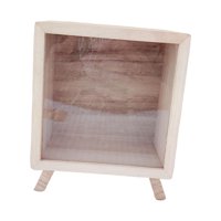 Magideal - Alcancía De Madera Cubierta Transparente Consejos Para El Nombre Del Niño Diy Cajas De Cambio Visible Solo Guardar, No Se Puede Sacar Para Regalo De C